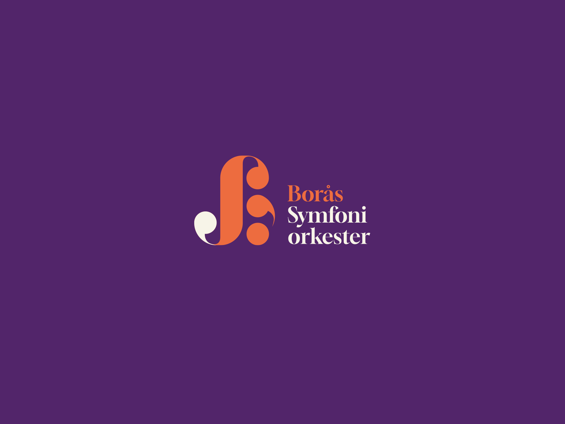 Kort animation som presenterar Borås Symfoniorkesters logotyp